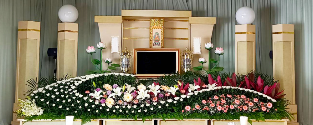三重町メメント・モリ葬儀プラン55万円生花祭壇
